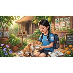 Viết bài văn tả một con vật mà em đã chăm sóc và gắn bó lớp 4