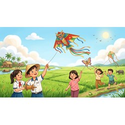 Viết đoạn văn tưởng tượng em là cánh diều bay lượn trên bầu trời lớp 4