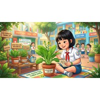 Viết một đoạn văn (4-5 câu) tả một một cây rau lớp 4