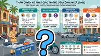 Thẩm quyền xử phạt giao thông của lực lượng Công an xã năm 2026