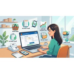 Hướng dẫn Hộ kinh doanh bán hàng online khai thuế, nộp thuế từ 2026