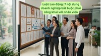Luật Lao động: 7 nội dung doanh nghiệp bắt buộc phải công khai với nhân viên