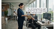 Phụ nữ mang thai xin nghỉ chế độ Thai sản có bắt buộc phải báo trước?
