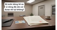 Bị tước bằng lái xe vì nồng độ cồn có được thi lại không?