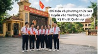 Chỉ tiêu và phương thức xét tuyển vào Trường Sĩ quan Kỹ thuật Quân sự 2026