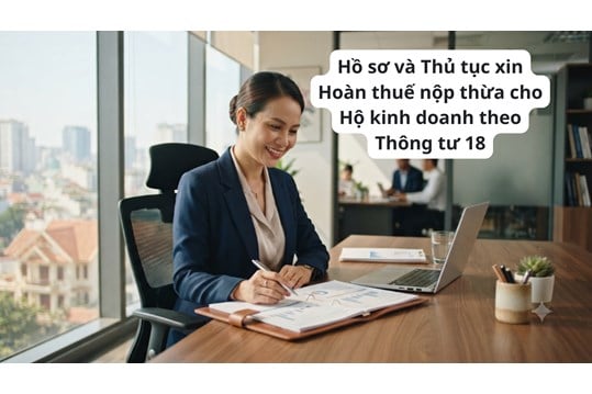 Hồ sơ và Thủ tục xin Hoàn thuế nộp thừa cho Hộ kinh doanh theo Thông tư 18