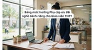 Bảng mức hưởng Phụ cấp ưu đãi nghề dành riêng cho Giáo viên THPT 2026