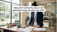 Bảng mức hưởng Phụ cấp ưu đãi nghề dành riêng cho Giáo viên THPT 2026