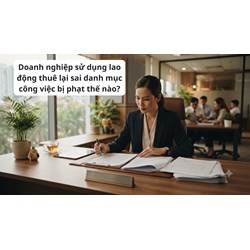 Doanh nghiệp sử dụng lao động thuê lại sai danh mục công việc bị phạt thế nào?
