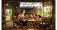 Kể lại Chuyện cổ tích về loài người bằng lời văn của em - Văn mẫu lớp 4