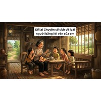 Kể lại Chuyện cổ tích về loài người bằng lời văn của em - Văn mẫu lớp 4