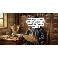 Viết đoạn văn nêu tình cảm cảm xúc của em về Hải Thượng Lãn Ông