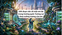 Viết đoạn văn về một em bé trong Vương quốc Tương Lai theo tưởng tượng của em