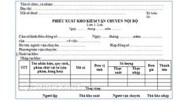 Quy định sử dụng phiếu xuất kho kiêm vận chuyển nội bộ?