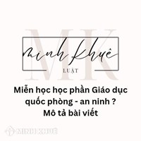 Đối tượng được điễn học học phần Giáo dục quốc phòng an ninh ?