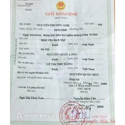 Thủ tục đổi tên trong giấy khai sinh cho con làm như thế nào?