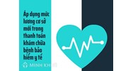 Áp dụng mức lương cơ sở mới trong thanh toán khám chữa bệnh bảo hiểm y tế