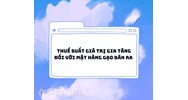 Thuế suất giá trị gia tăng đối với mặt hàng gạo bán ra là bao nhiêu %?