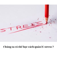 Chúng ta có thể học cách quản lý stress ?