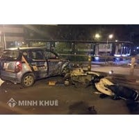 Ô tô đâm vào xe máy thì phải bồi thường như thế nào?