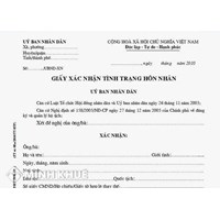 Giấy xác định tình trạng hôn nhân là gì? Giá trị sử dụng giấy xác nhận