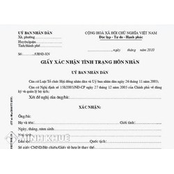 Giấy xác định tình trạng hôn nhân là gì? Giá trị sử dụng giấy xác nhận