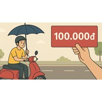 Sử dụng ô, dù khi tham gia giao thông bị phạt bao nhiêu tiền?