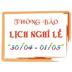 Lịch nghỉ lễ 30/04 và 01/05 năm 2018 nghỉ 4 ngày!