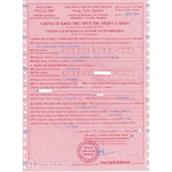 Mẫu đơn đề nghị cấp chứng từ khấu trừ thuế thu nhập cá nhân