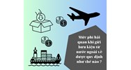 Mức phí hải quan khi gửi bưu kiện từ nước ngoài về được quy định như thế nào ?