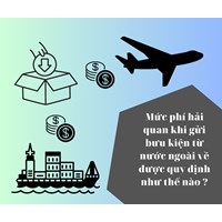 Mức phí hải quan khi gửi bưu kiện từ nước ngoài về được quy định như thế nào ?