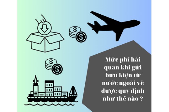 Mức phí hải quan khi gửi bưu kiện từ nước ngoài về được quy định như thế nào ?
