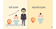 Xác định nguyên quán, quê quán của con khi khai sinh?