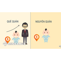 Xác định nguyên quán, quê quán của con khi khai sinh?