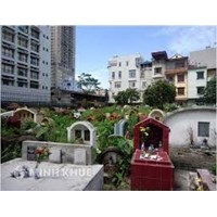 Có được xây mồ mả tổ tiên trong đất vườn, thổ cư ở khu dân cư?