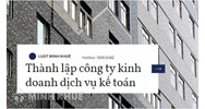 Các loại hình doanh nghiệp kinh doanh dịch vụ kế toán được phép thành lập?