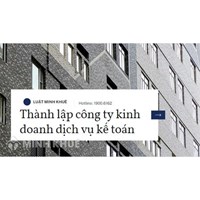 Các loại hình doanh nghiệp kinh doanh dịch vụ kế toán được phép thành lập?