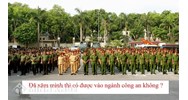 Có hình xăm có được thi vào các trường đại học trực thuộc Bộ Công an hay không?