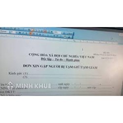 Các giấy tờ cần thiết khi đến thăm và gửi đồ cho phạm nhân