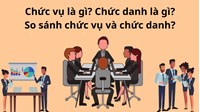 Chức vụ là gì? Chức danh là gì? So sánh chức vụ và chức danh? Ví dụ
