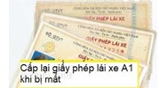 Hồ sơ, thủ tục cấp giấy phép lái xe A1 bị mất ? Điều kiện thi GPLX hạn A1