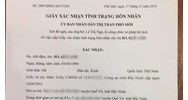 Cấp giấy xác nhận tình trạng hôn nhân cho người đã ly hôn?