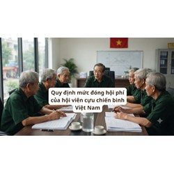 Quy định mức đóng hội phí của hội viên cựu chiến binh Việt Nam