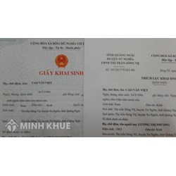 Xin cấp bản sao giấy khai sinh thì xin ở đâu?