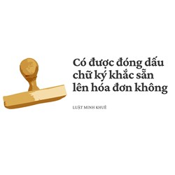 Có được đóng dấu chữ ký khắc sẵn lên hóa đơn không ?