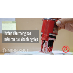 Hướng dẫn viết thông báo thay đổi mẫu con dấu của Doanh nghiệp