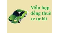 Mẫu hợp đồng cho thuê xe ô tô tự lái cho công ty và cá nhân
