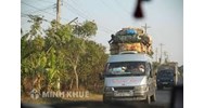 Chở hàng trên nóc xe thì mức xử phạt là bao nhiêu tiền?