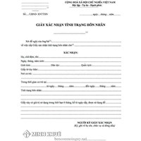 Xin giấy xác nhận tình trạng hôn nhân khi đăng ký hộ khẩu ở nhiều nơi