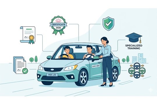 Tiêu chuẩn để làm giáo viên dạy lái xe ô tô mới năm 2026